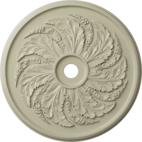 Ekena Millwork Sellek Ceiling Medallion (Fits Canopies up to 9"), Hand-Painted Clear Yellow, 42 1/8"OD x 1 7/8"P CM42SKCYF - main